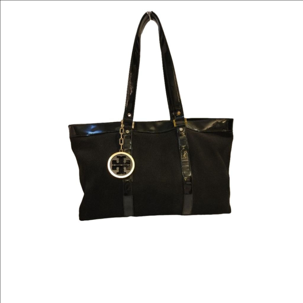 Tory Burch Vintage Jane Canvas Tote Bag